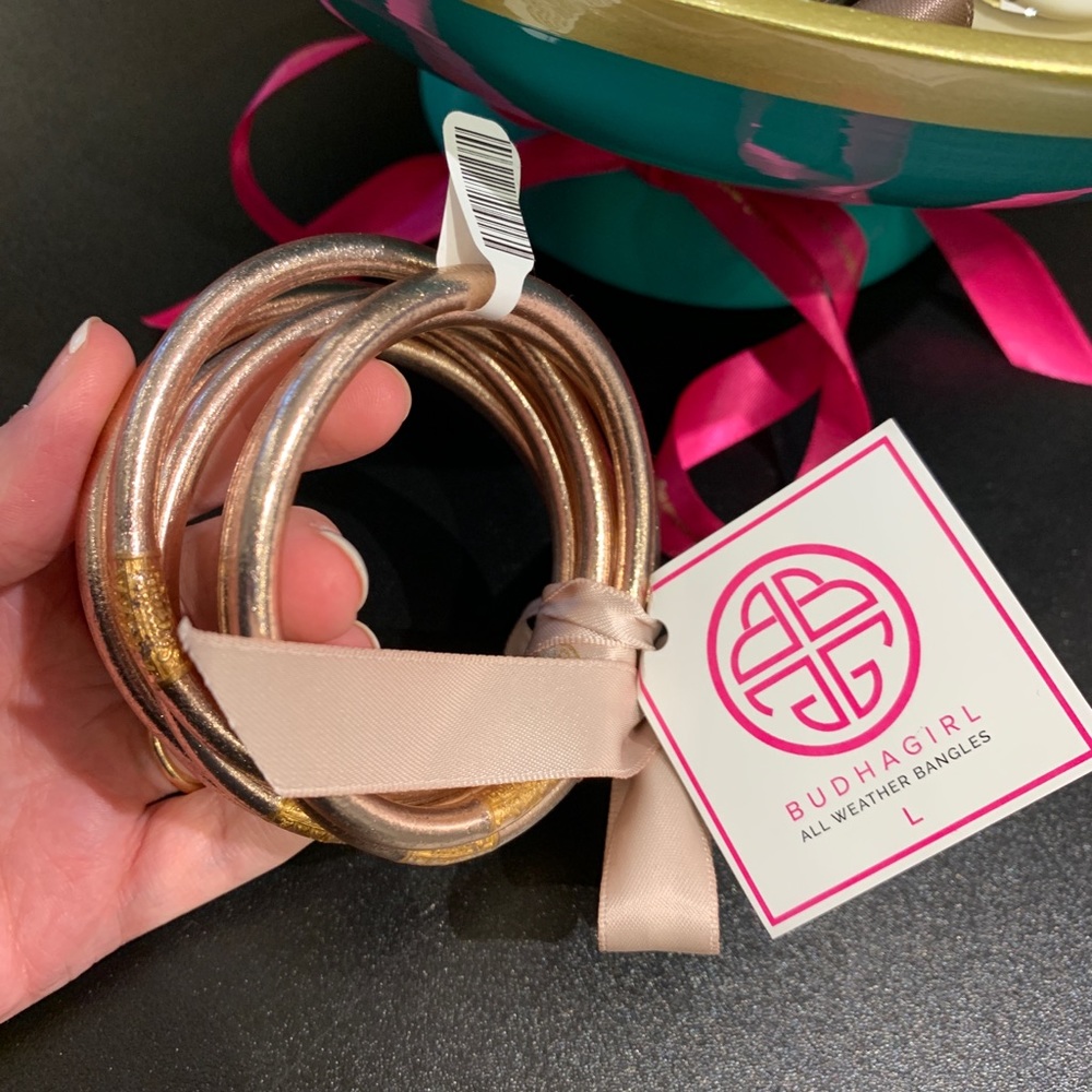 BuDhaGirl Bangles - Champagne Set of 6 Large